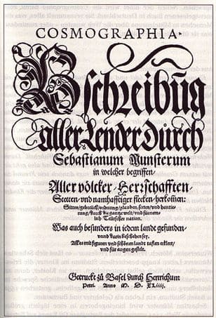 Sebastian Munster's Cosmographia